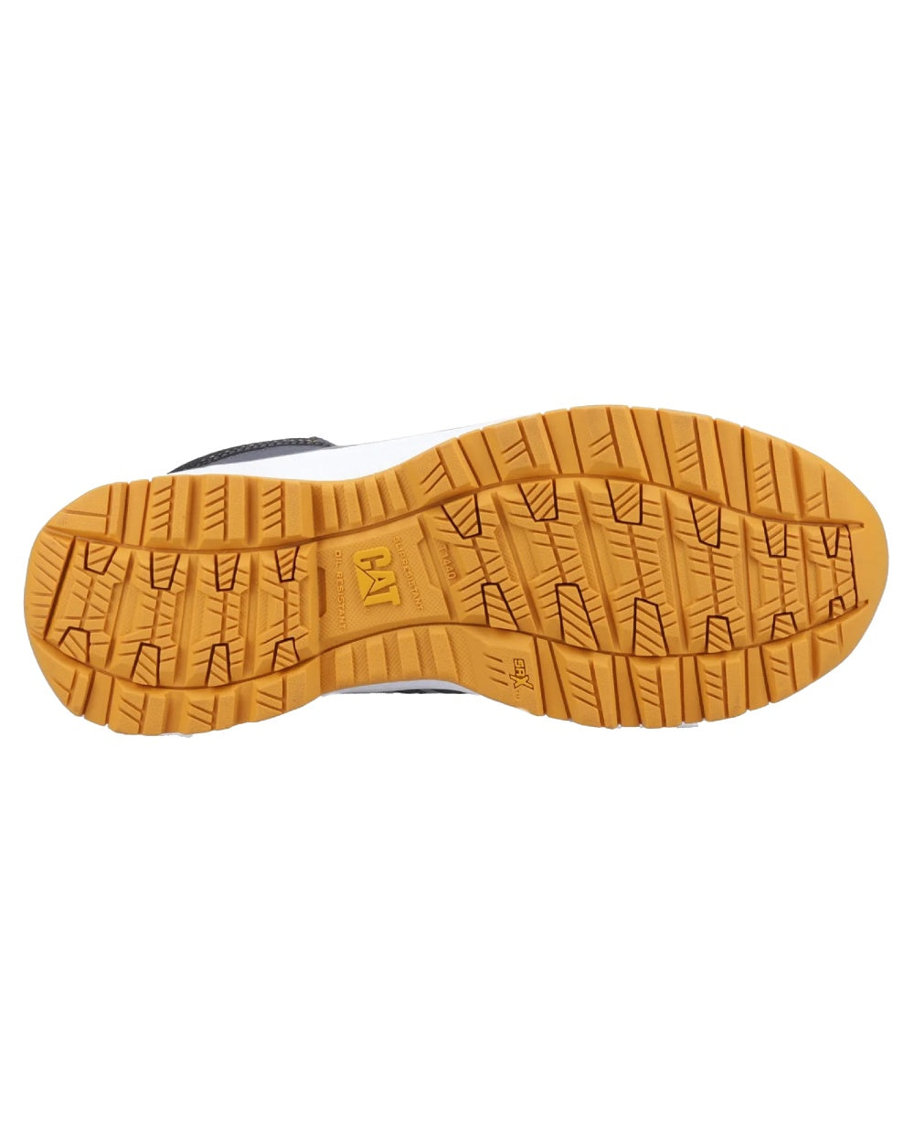 Black Orange Coloured Caterpillar Mens Charge Hiker S3 Safety Boots on White Background