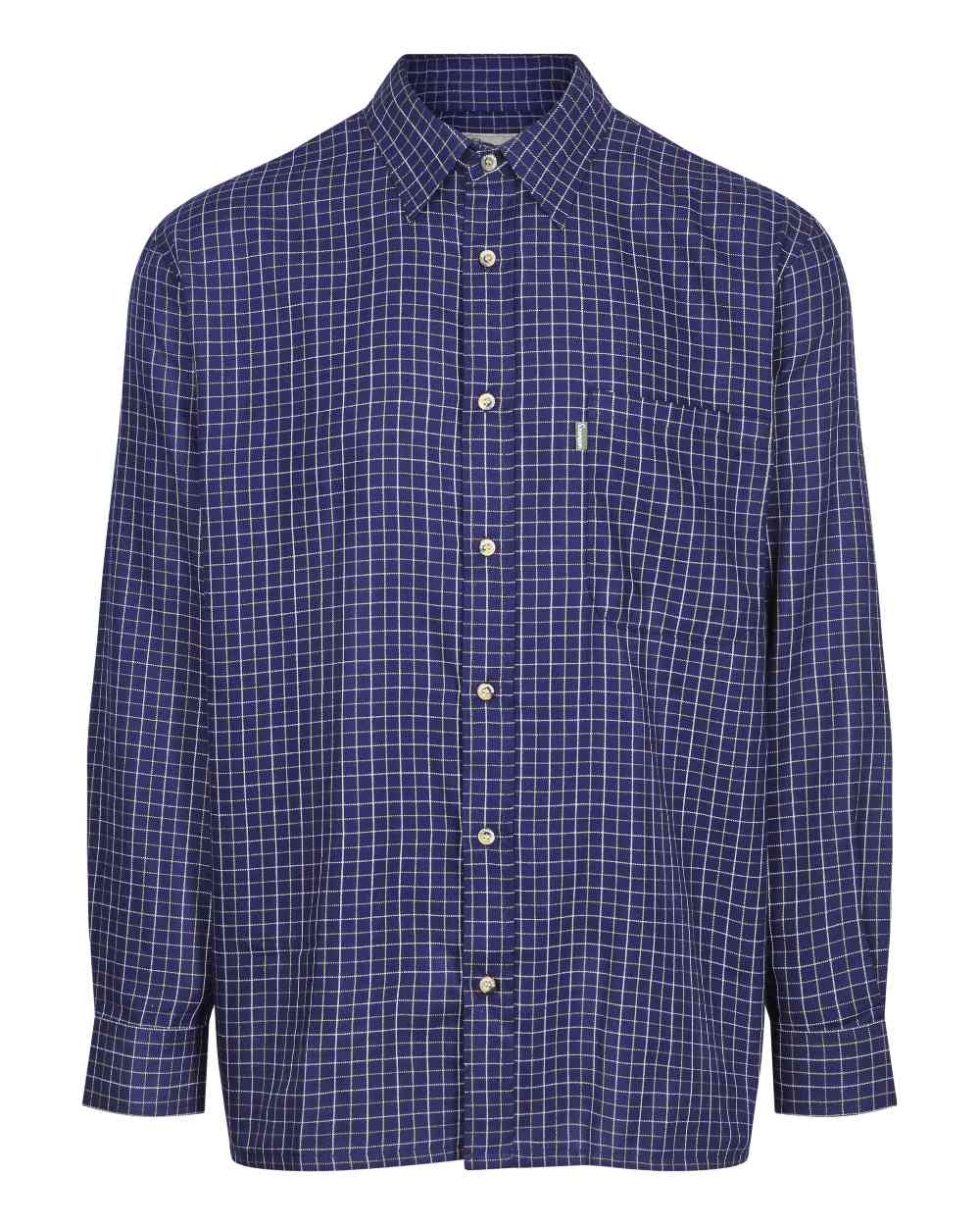 Navy Coloured Champion Castleton Polycotton Shirt On A White Background