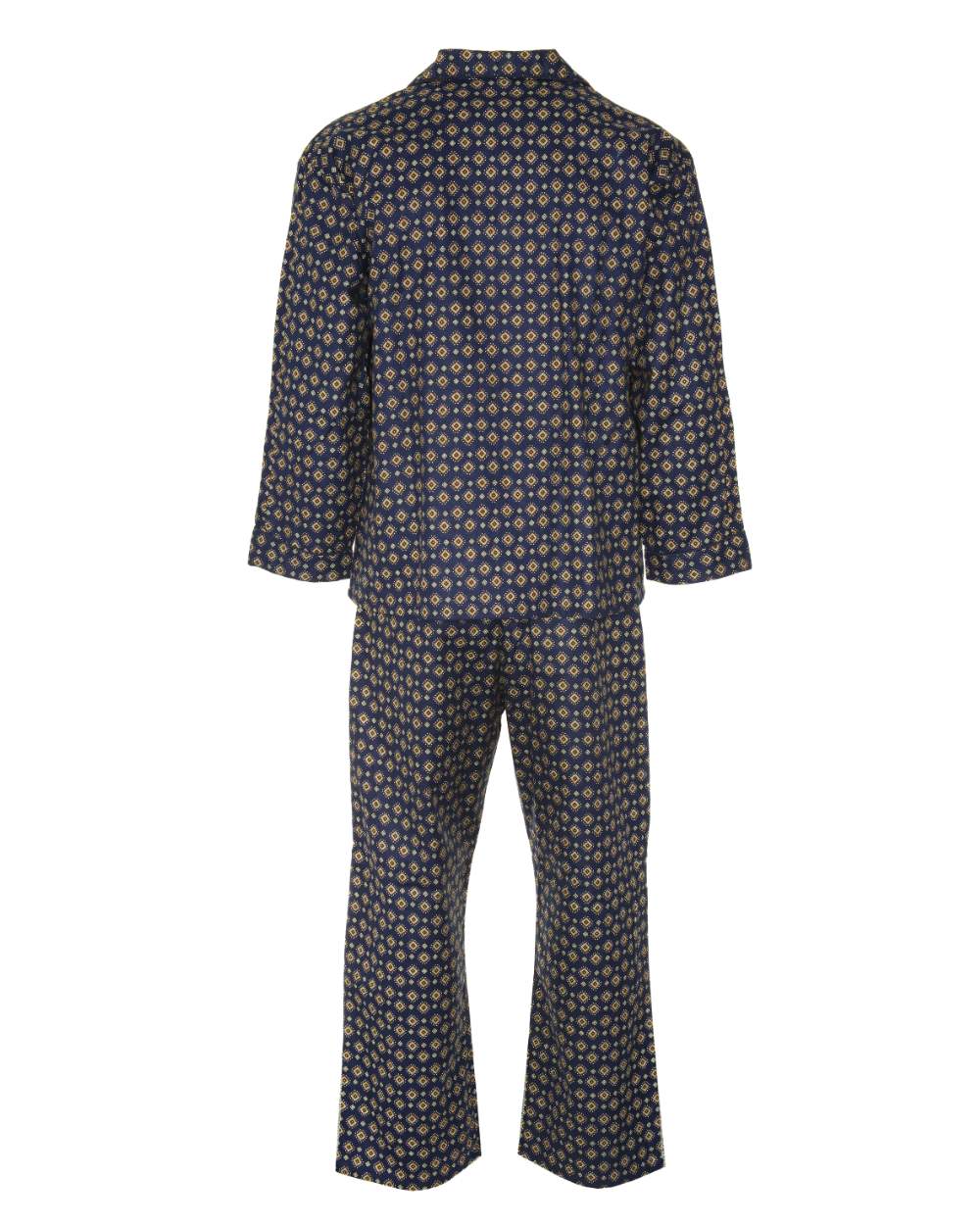 Navy Coloured Champion Diamond Pyjamas 100% Cotton On A White Background