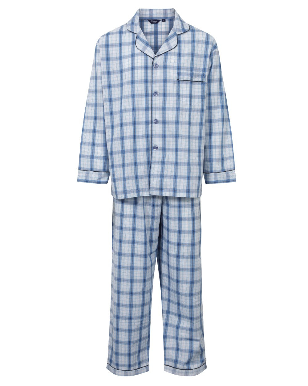 Light Blue Coloured Champion Marlow Pyjamas On A White Background