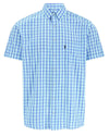 Blue Coloured Champion Whitstable Short Sleeve Shirt On A White Background #colour_blue
