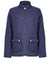 Navy Coloured Champion Wisley Quilted Jacket On A White Background