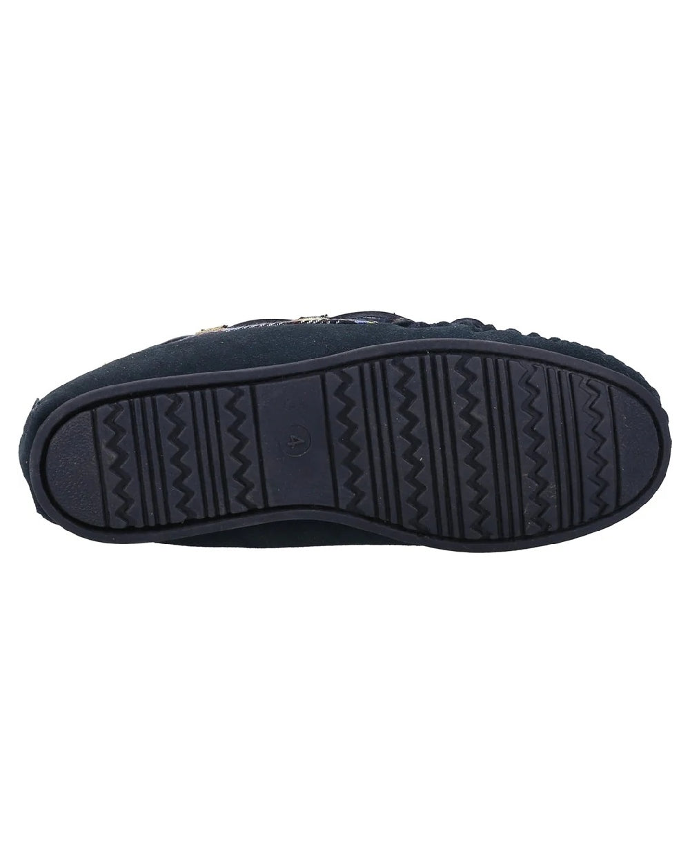 Navy coloured Cotswold Chatsworth Slippers on white background