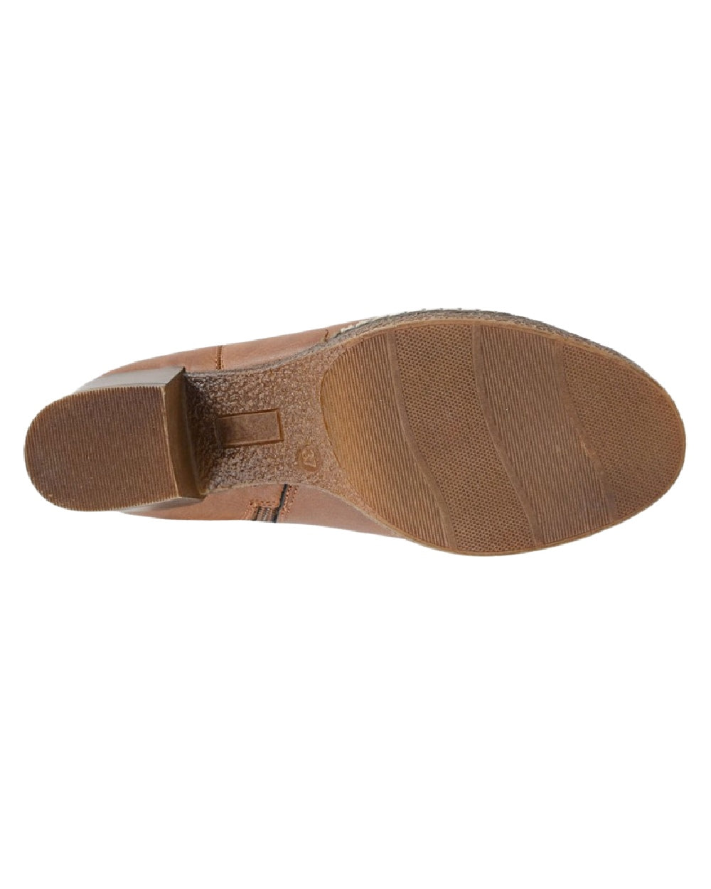 Tan Coloured Cipriata Womens Annella Inside Zip Gusset Ankle Boots on White Background