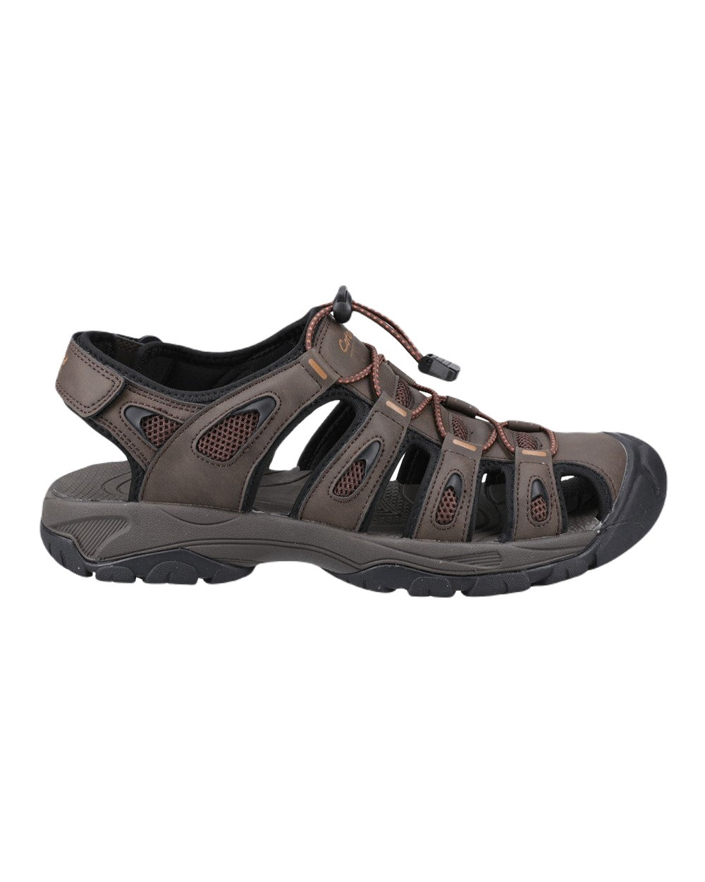 Brown Coloured Cotswold Mens Ampney Sandals on White Background
