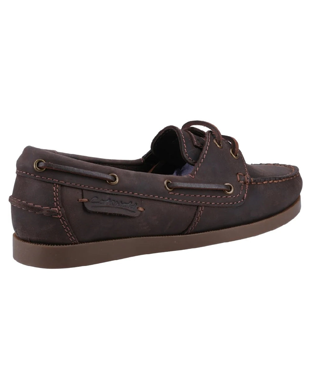 Brown coloured Cotswold Bartrim Shoes on white background