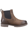 Brown coloured Cotswold Bodicote Chelsea Boots on white background #colour_brown