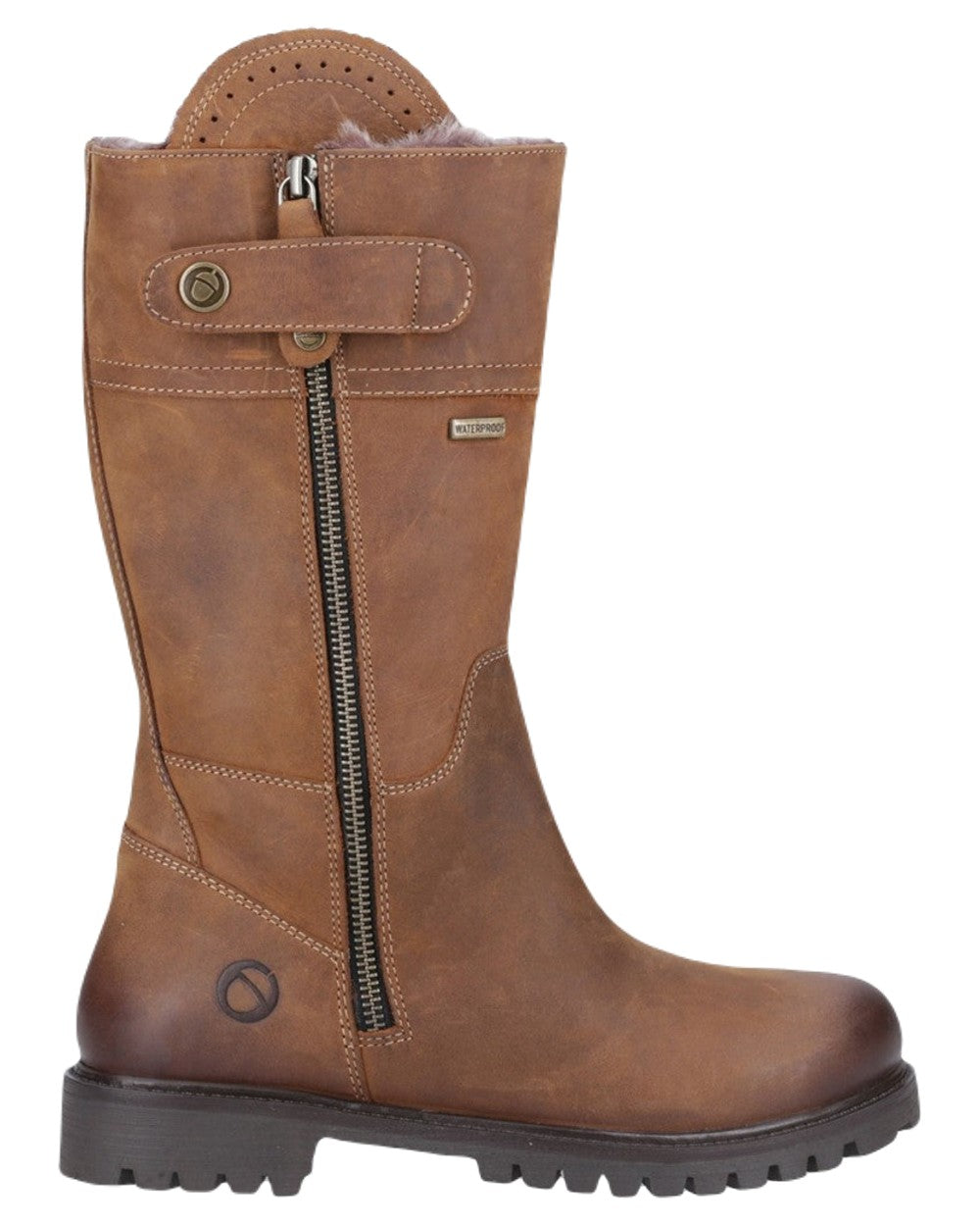 Tan Coloured Cotswold Bushcombe Mid Boots on White Background