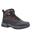 Brown coloured Cotswold Calmsden Mens Hiking Boots on white background #colour_brown