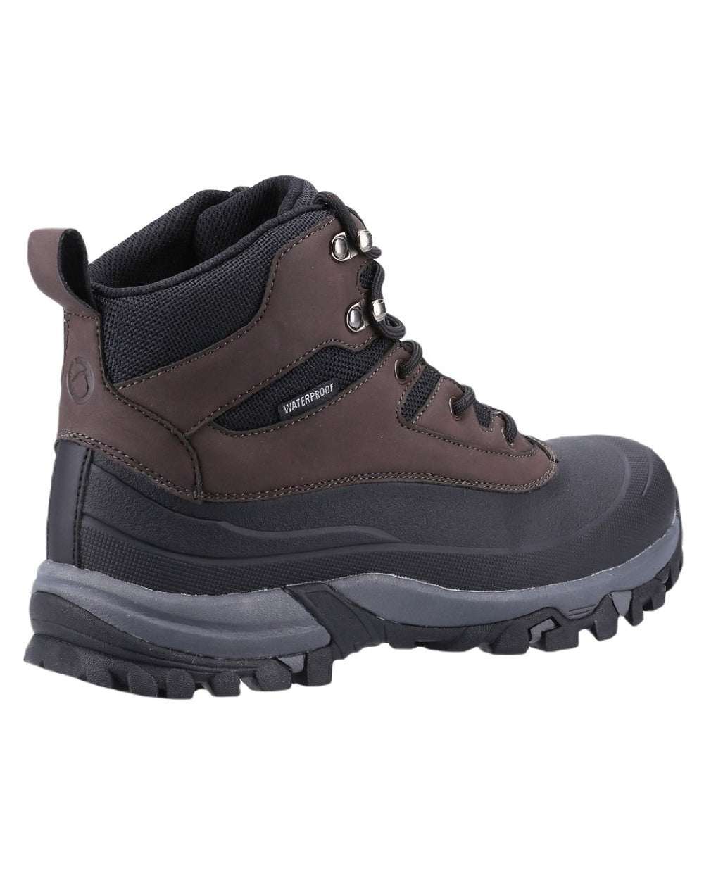 Brown coloured Cotswold Calmsden Mens Hiking Boots on white background 