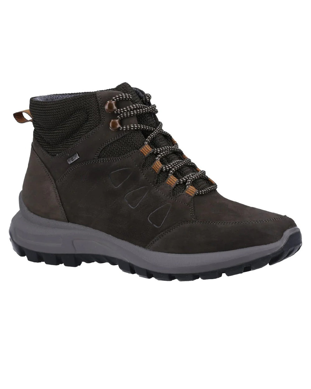 Dark Brown coloured Cotswold Dixton Boots on white background