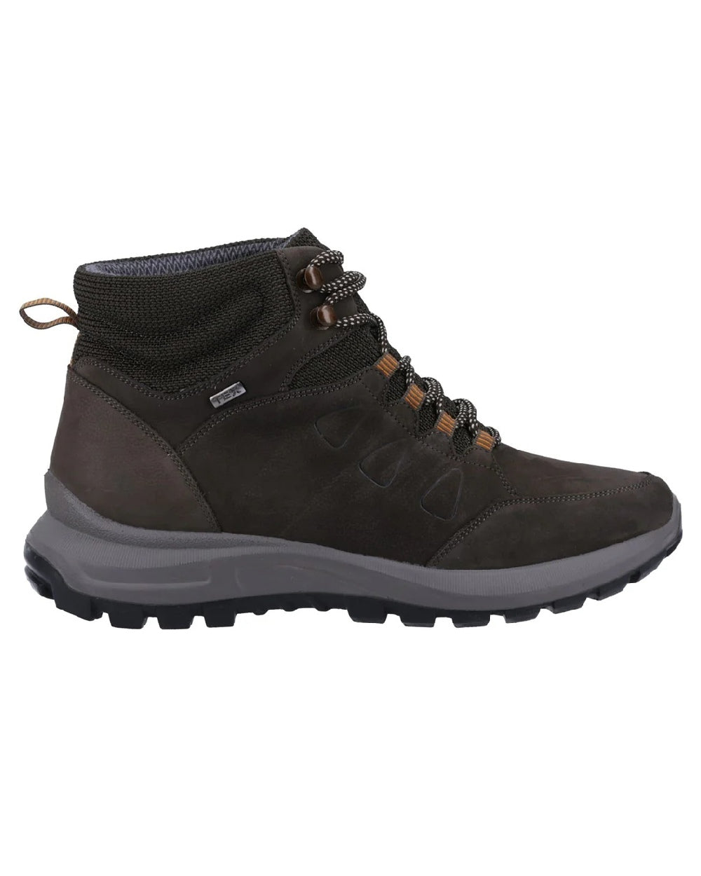 Dark Brown coloured Cotswold Dixton Boots on white background
