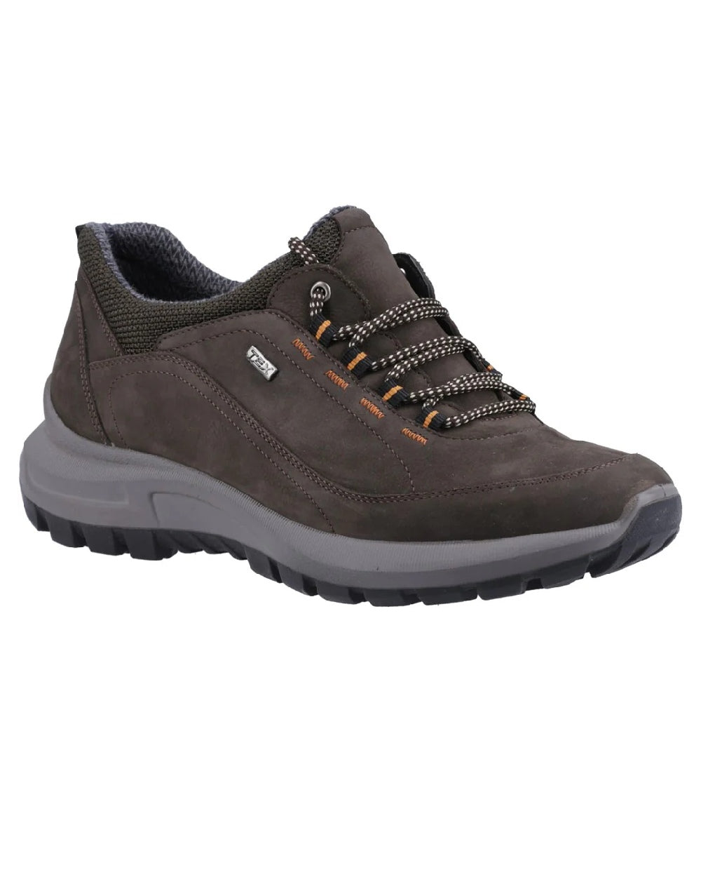Brown coloured Cotswold Dumbleton Shoes on white background