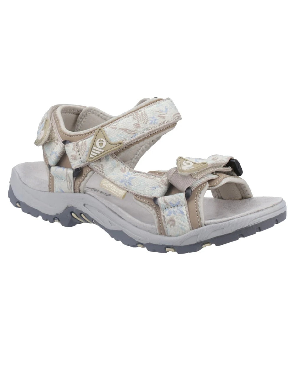 Beige coloured Cotswold Foxcote Sandals on white background 