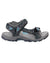 Grey/Turquoise coloured Cotswold Foxcote Sandals on white background #colour_grey-turquoise