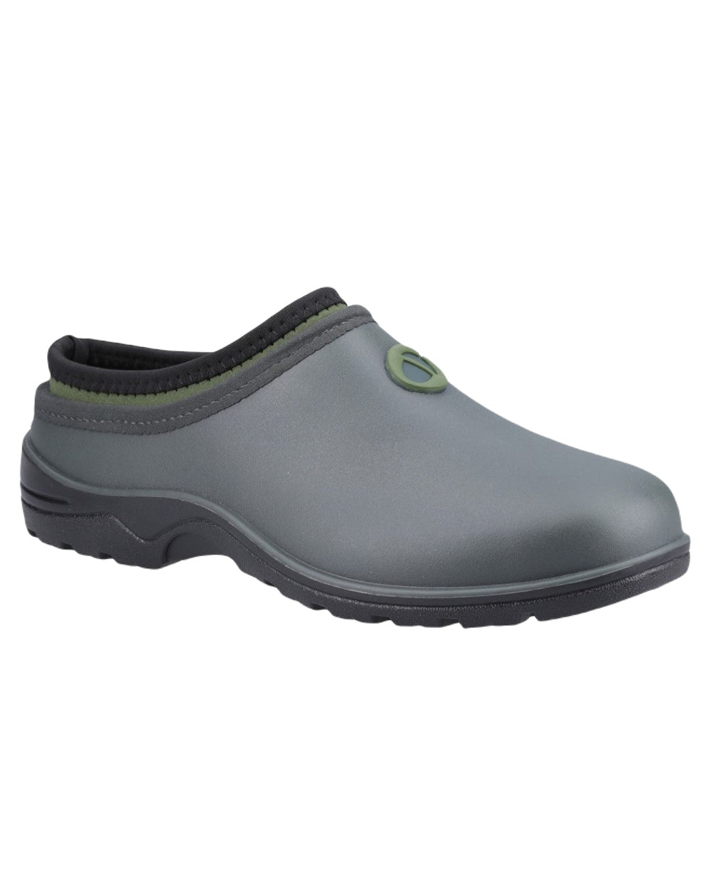 Green Coloured Cotswold Greenhill Wellingtons on White Background