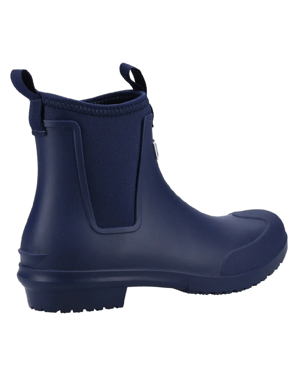 Navy coloured Cotswold Grosvenor Wellington Boots on white background 