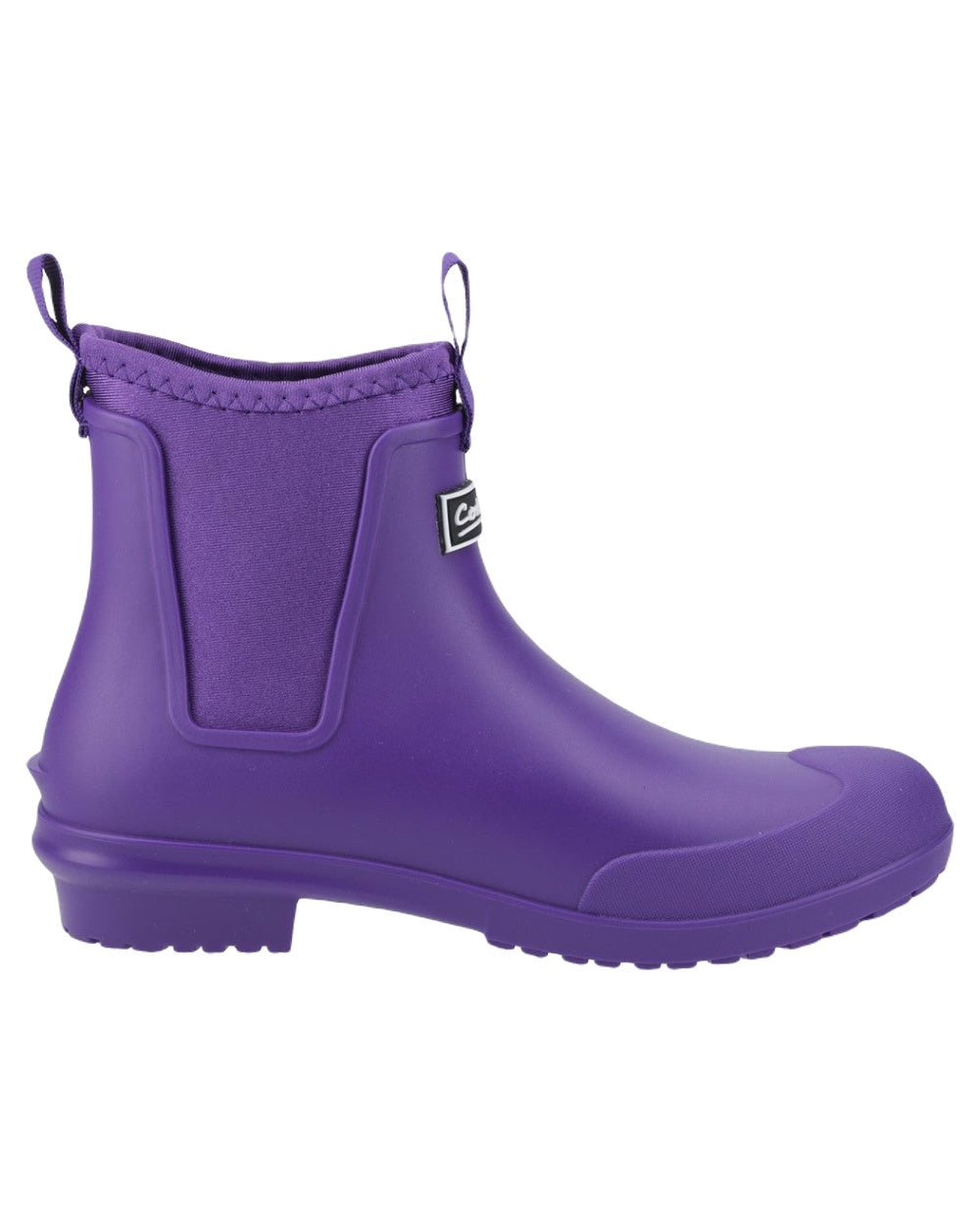Purple Coloured Cotswold Grosvenor Wellingtons on White Background