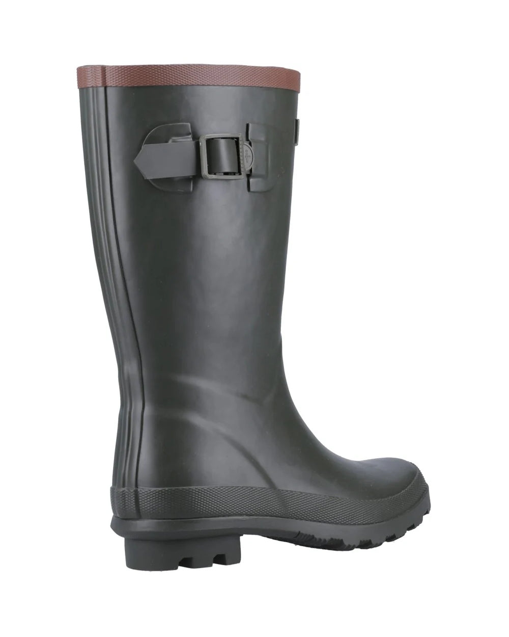 Green coloured Cotswold Kids Bowldown Wellingtons on white background