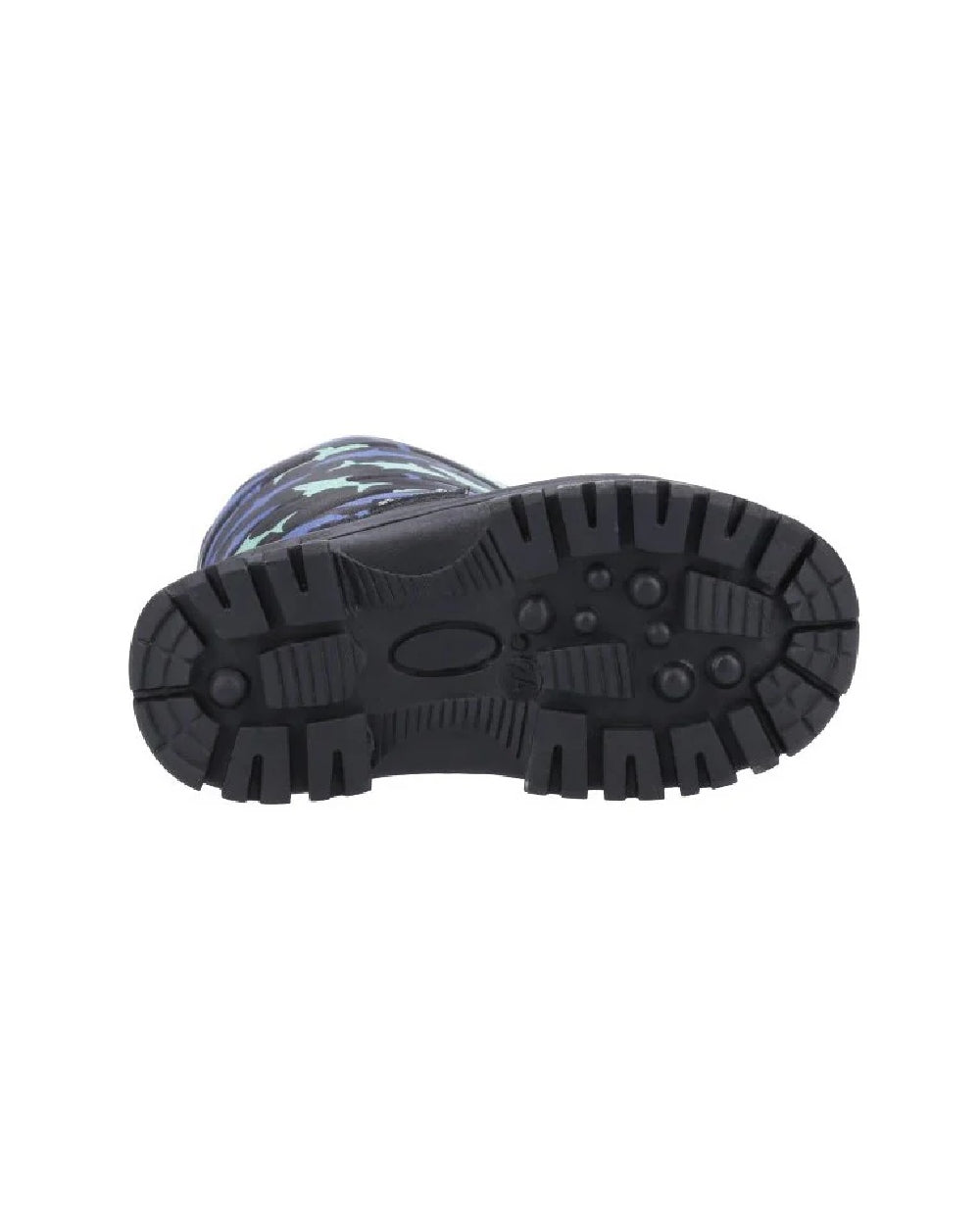 Shark coloured Cotswold Kids Iceberg Zip Snow Boots on white background