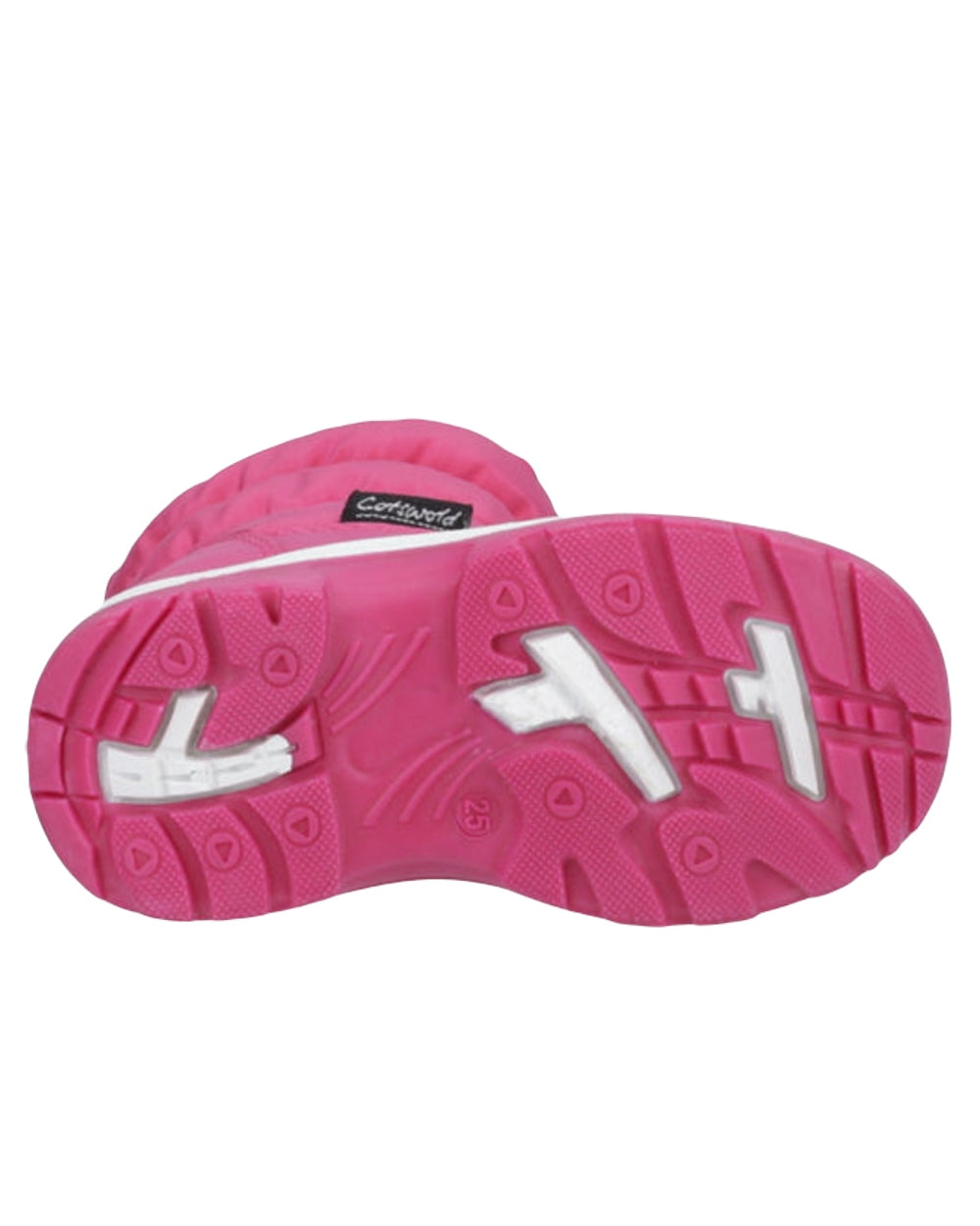 Pink Coloured Cotswold Childrens Tirely Snowboots on White Background