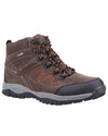 Brown coloured Cotswold Mens Maisemore Hiking Boots on white background #colour_brown