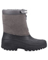 Grey coloured Cotswold Mens Venture Waterproof Winter Boots on white background #colour_grey
