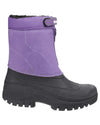 Purple coloured Cotswold Mens Venture Waterproof Winter Boots on white background #colour_purple