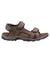 Brown coloured Cotswold Shilton Recycled Sandals on white background #colour_brown