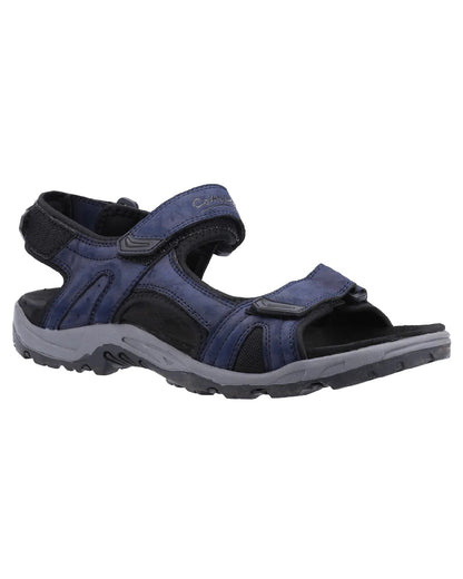 Navy coloured Cotswold Shilton Recycled Sandals on white background 