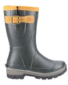 Green coloured Cotswold Stratus Short Wellingtons on white background #colour_green