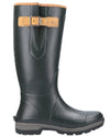 Green coloured Cotswold Stratus Wellingtons on white background #colour_green