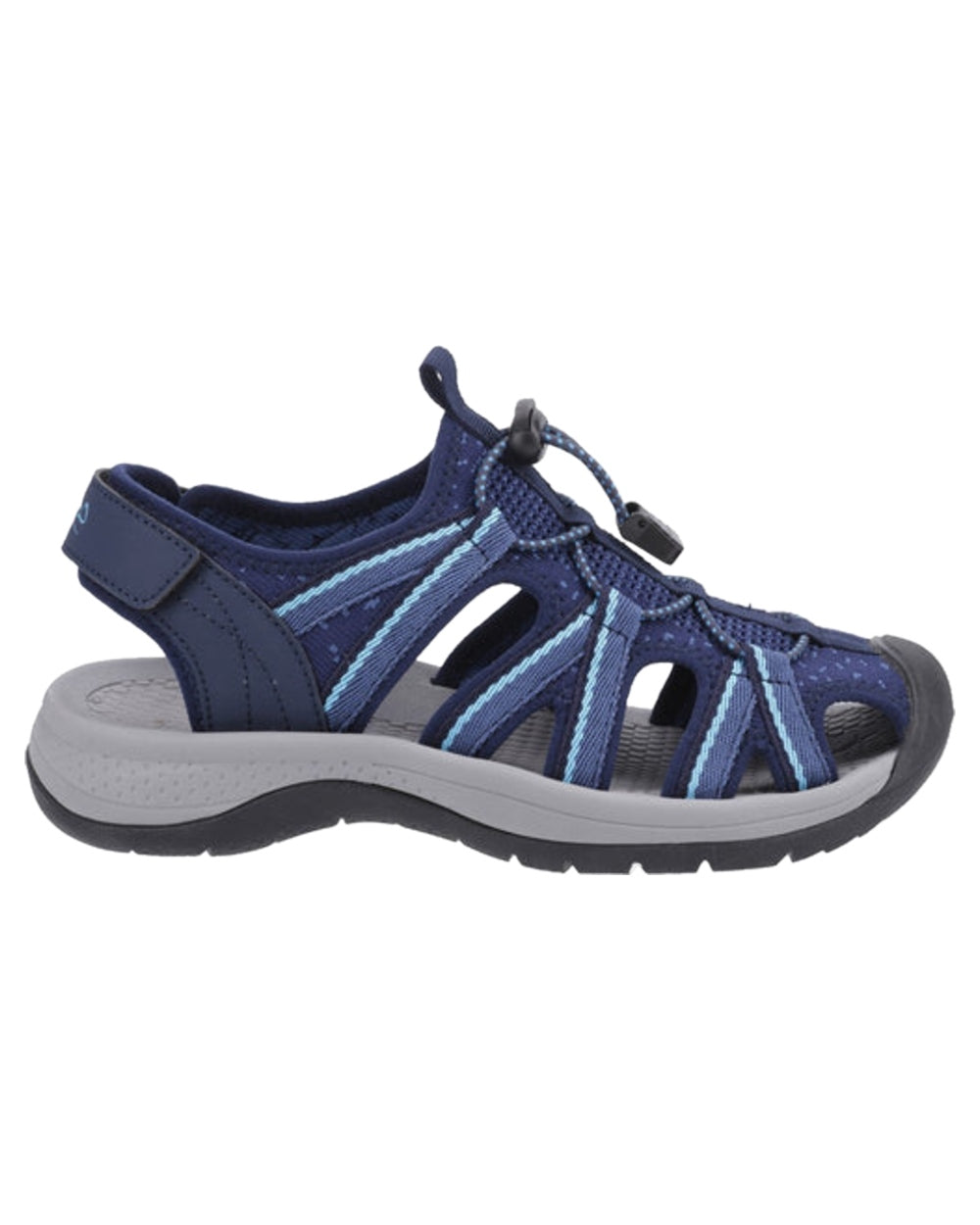 Navy Turquiose Coloured Cotswold Womens Upton Sandals on White Background