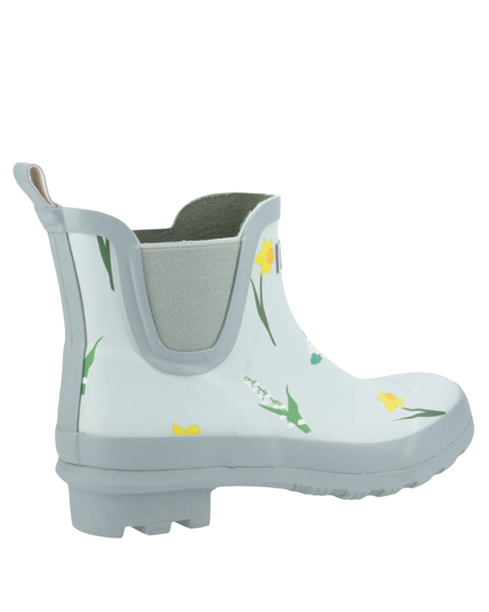 Mint Coloured Cotswold Womens Wildflower Ankle Wellingtons on White Background