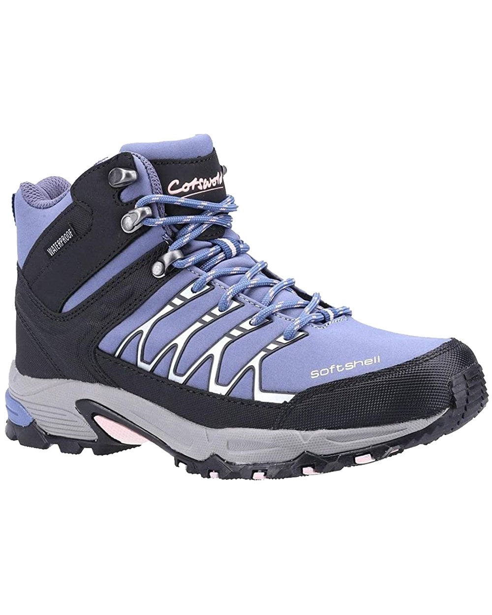 Cotswold Womens Abbeydale Mid Hiking Boots in Light Blue 