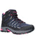 Cotswold Womens Abbeydale Mid Hiking Boots in Black Fuchsia #colour_black-fuchsia