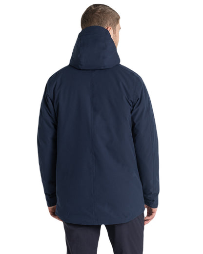 Blue Navy/Lagoon Blue Coloured Craghoppers Mens Lorton Thermic Jacket On A White Background 