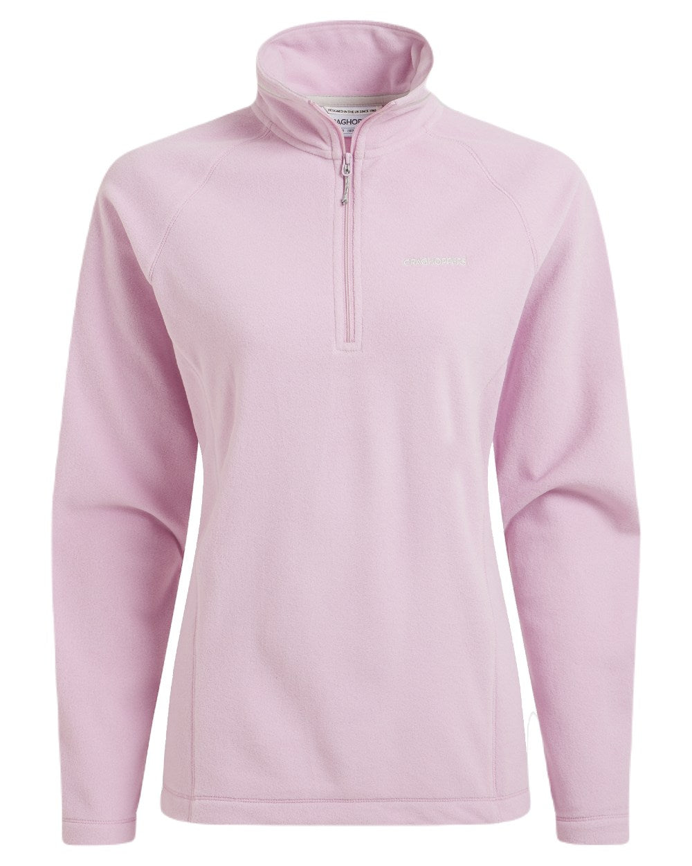 Orchid Coloured Craghoppers Womens Miska Half-Zip Fleece On A White Background