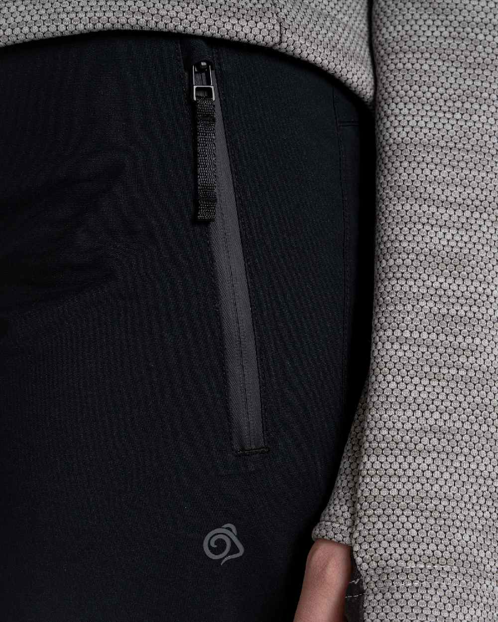 Black Coloured Craghoppers Womens Jullio Gore-Tex Trousers on White Background