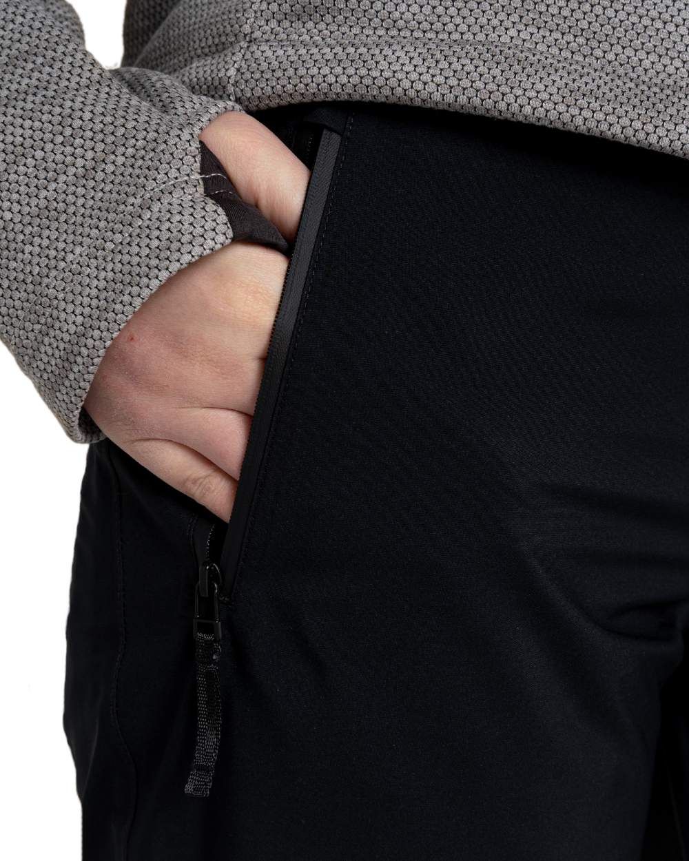 Black Coloured Craghoppers Womens Jullio Gore-Tex Trousers on White Background