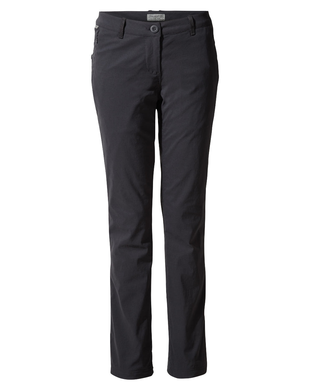 Graphite Coloured Craghoppers Womens Kiwi Pro II Winter Lined Trousers On A White Background