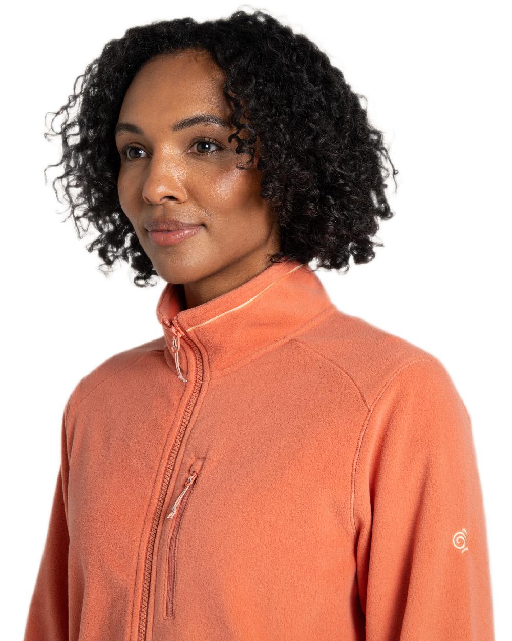 Red Sandstone Coloured Craghoppers Womens Miska Plus II Jacket on White Background