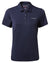 Blue Navy Coloured Craghoppers Womens NosiLife Pro Short Sleeved Polo On A White Background #colour_blue-navy