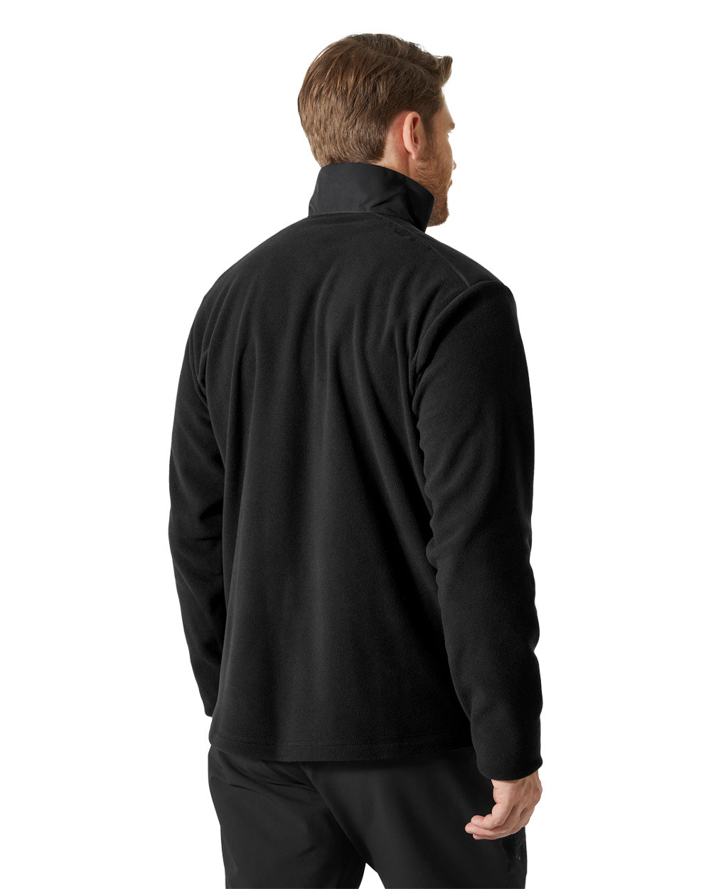 Black coloured Helly Hansen Fleece Jacket on White background 