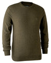 Cypress Coloured Deerhunter Kingston Knit O-Neck Jumper On A White Background #colour_cypress
