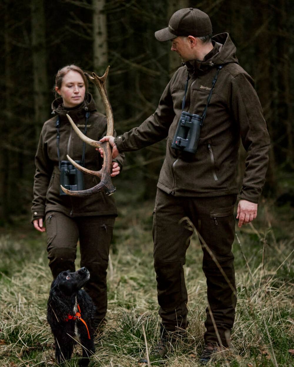 Loden Wood Deerhunter Lady Tatra Trousers on forest background