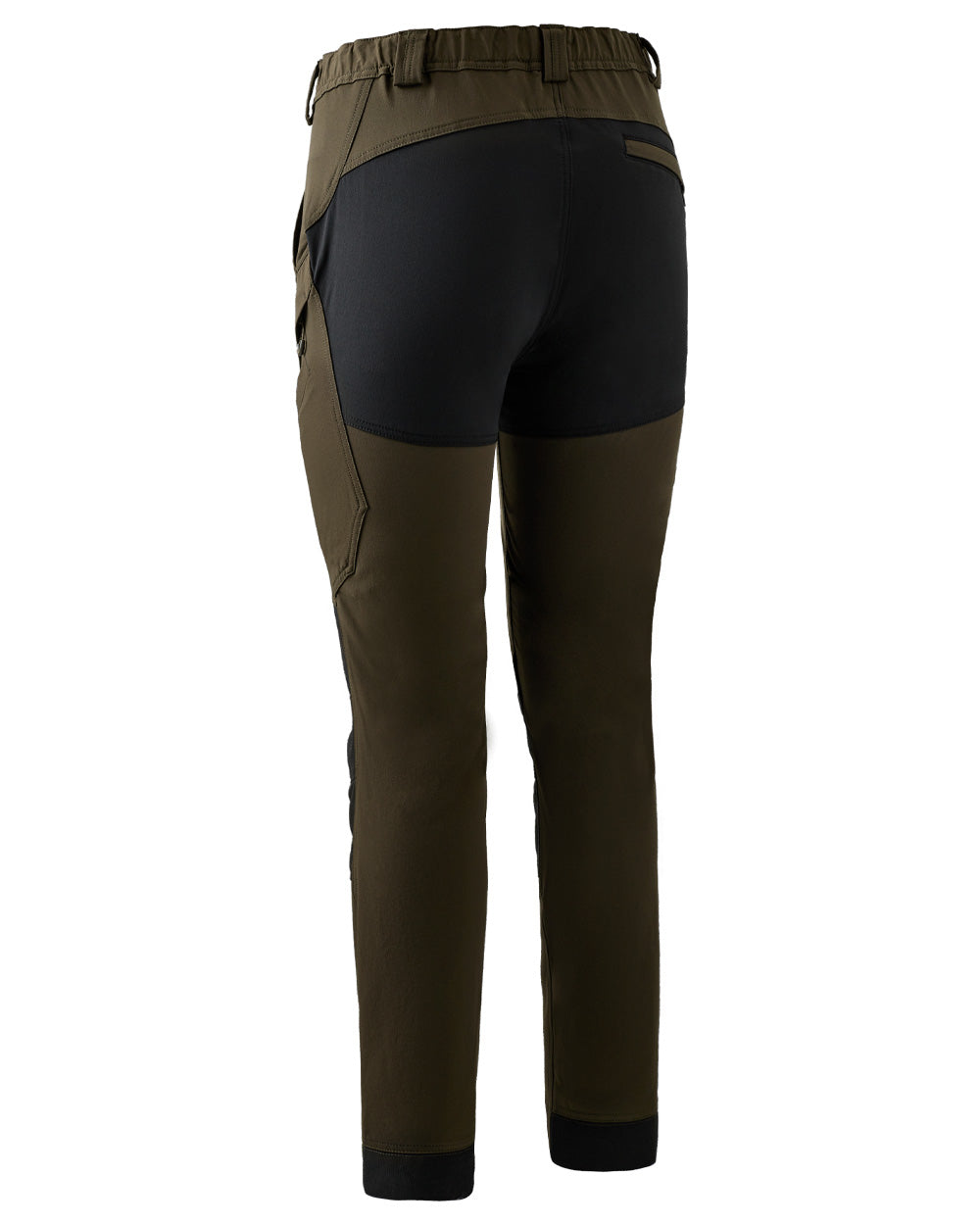 Black Bark Green coloured Northward Trousers on White background