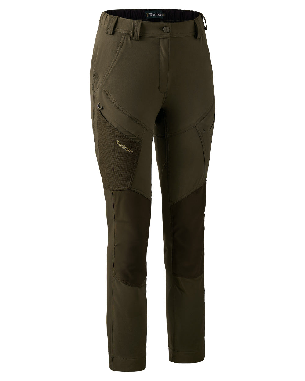 Bark Green coloured Northward Trousers on White background