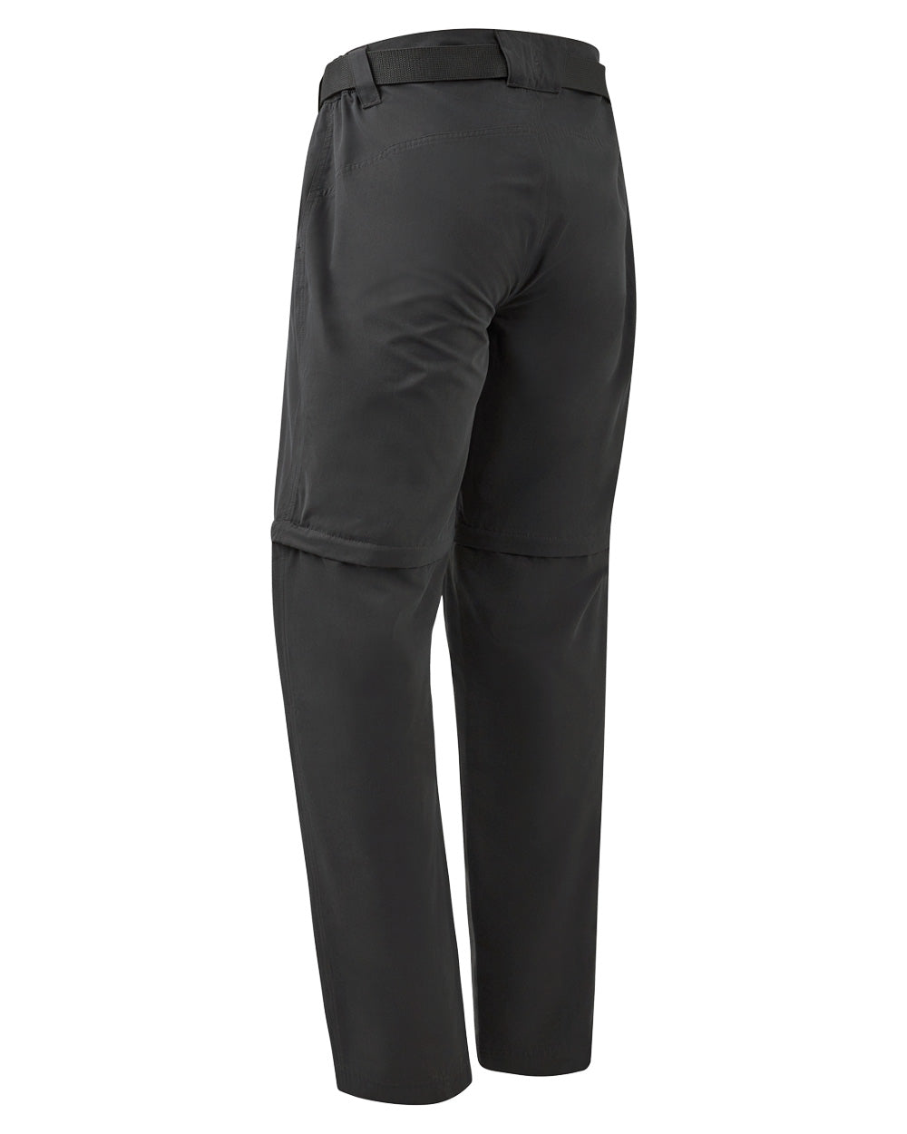 Black Ink coloured Deerhunter Slogen Zip-off Trousers on White background
