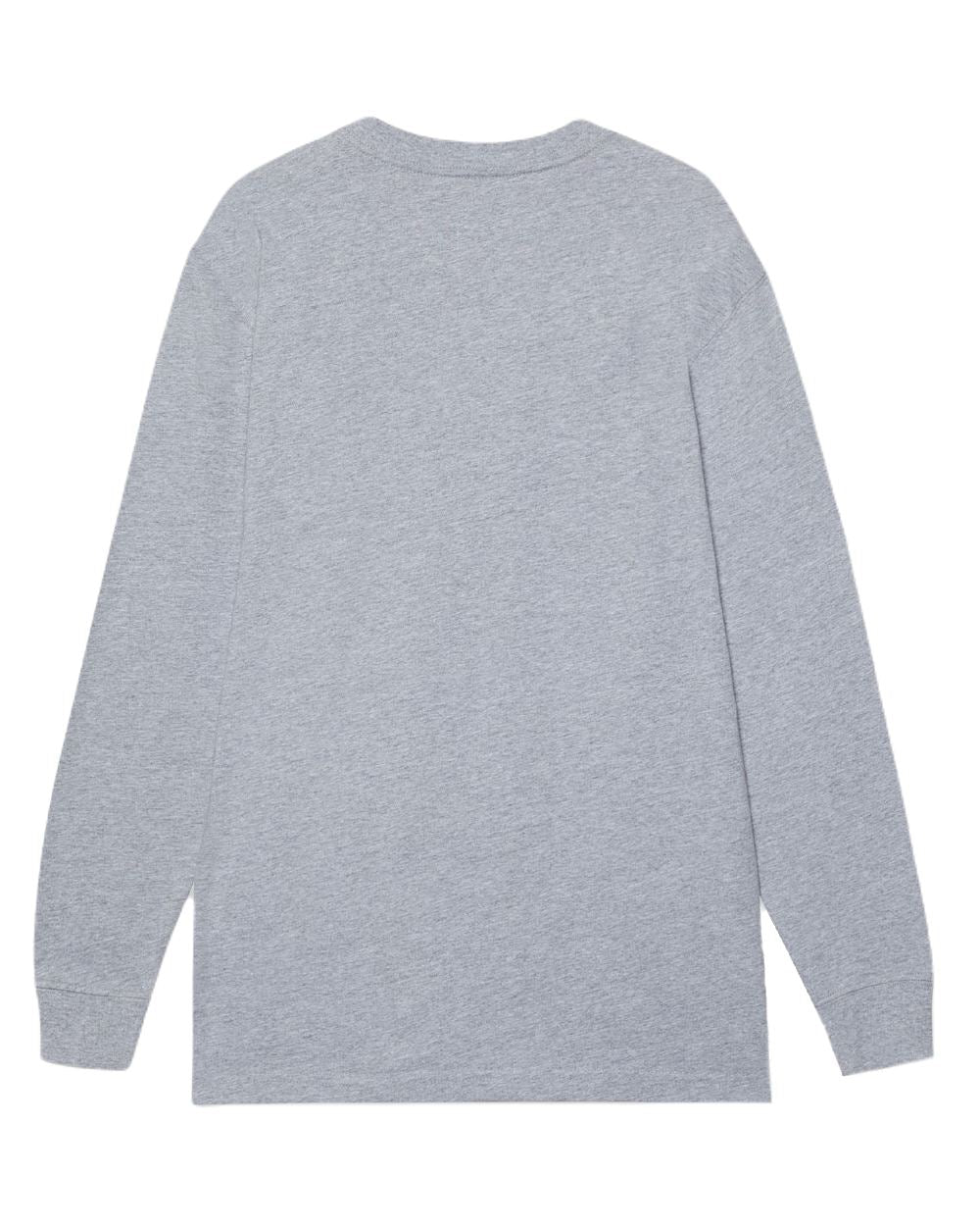 Charcoal Coloured Dickies Mens Long Sleeve Pocket Tee on White Background